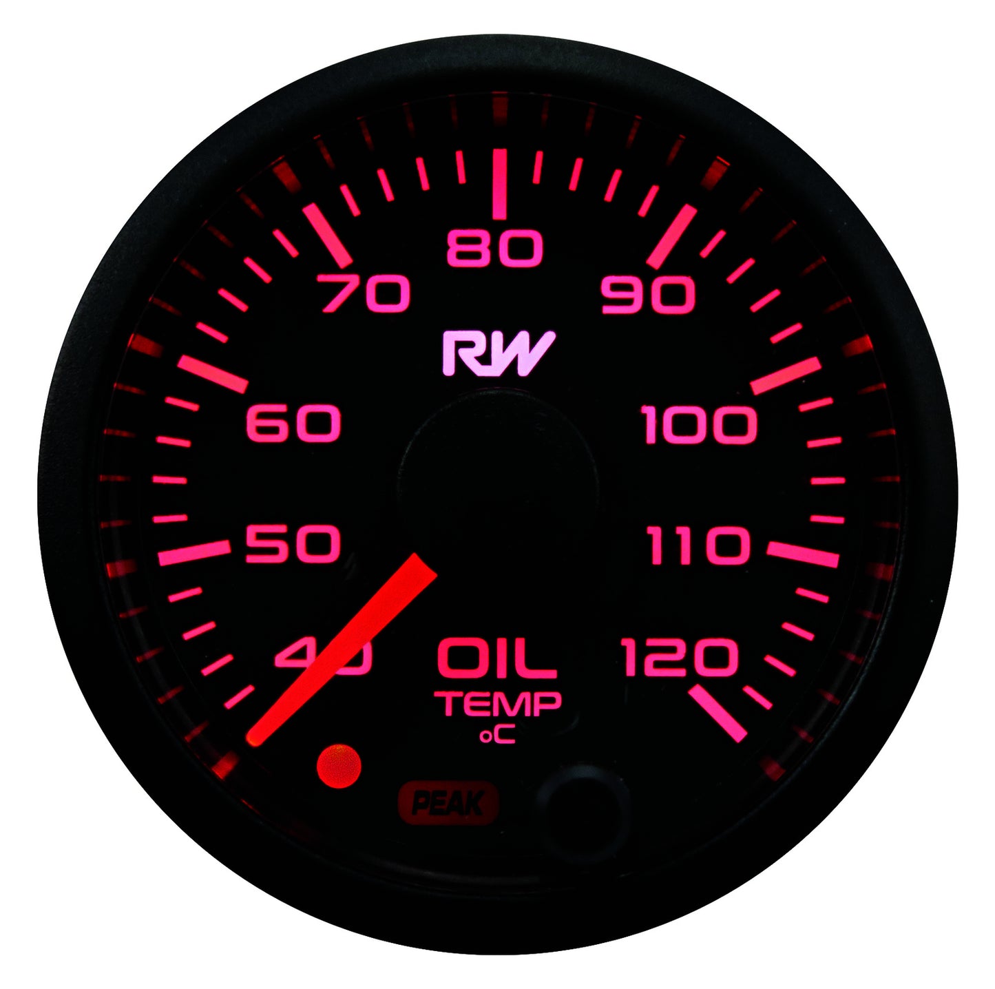 RACEWORKS 52MM ELECTRONIC OIL TEMPERATURE GAUGE KIT OSPWarehouse